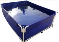 Anti-UV 20000L Quadrado Flexível PVC Tanque de Aquicultura Tanque de Peixe Desdobrável Lagoa de Peixe ao Ar Livre