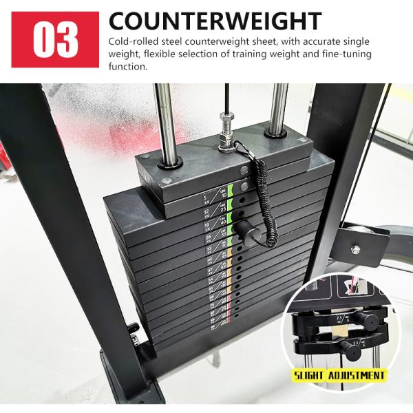 1300*950*1630 Function Strength Training Befreeman Pin Loaded Body Building Equipment