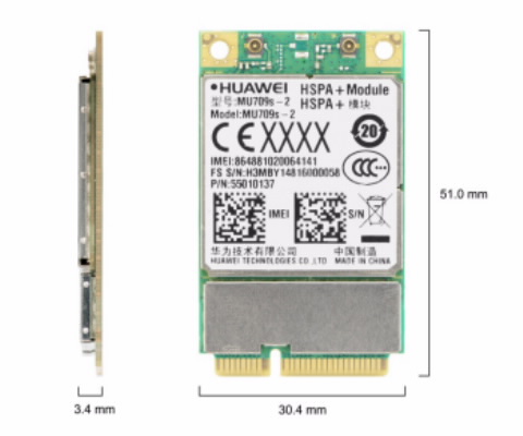 High Speed HUA WEI 3G Modem Module MU709 support WCDMA / HSDPA / GSM