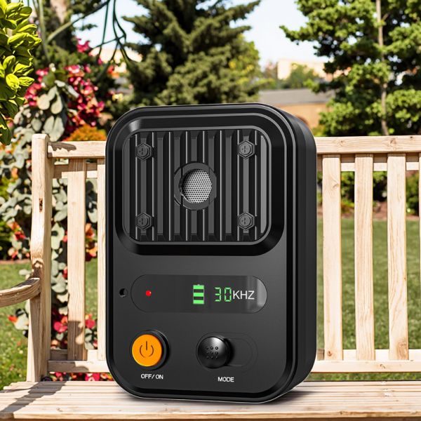 High-Power Portable Smart IPX5 Waterproof Ultrasonic Electronic Dog Repellent New Rechargeable Anti-Bite Trainer Bark Control