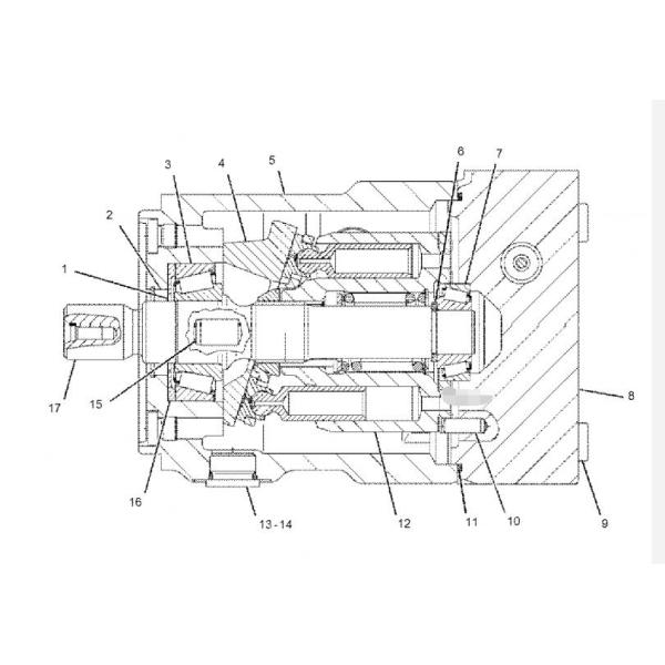 Вентиляторный двигатель запасных частей Э330Д Э336Д 234-4638 экскаватора гусеницы