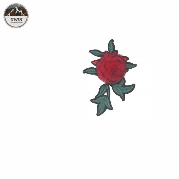 Classic Rose Embroidery Designs Patches Custom Color For Decorate Apparel