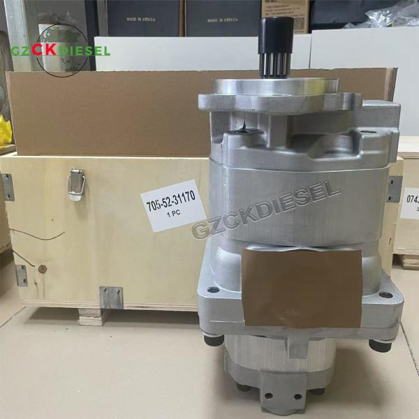 Pompas de engranajes hidráulicos 705-52-30490 705-52-31170 705-52-31130 705-55-34160 Para el cargador Komastu WA500-3 WD500-3 HD605-7 WA320-3