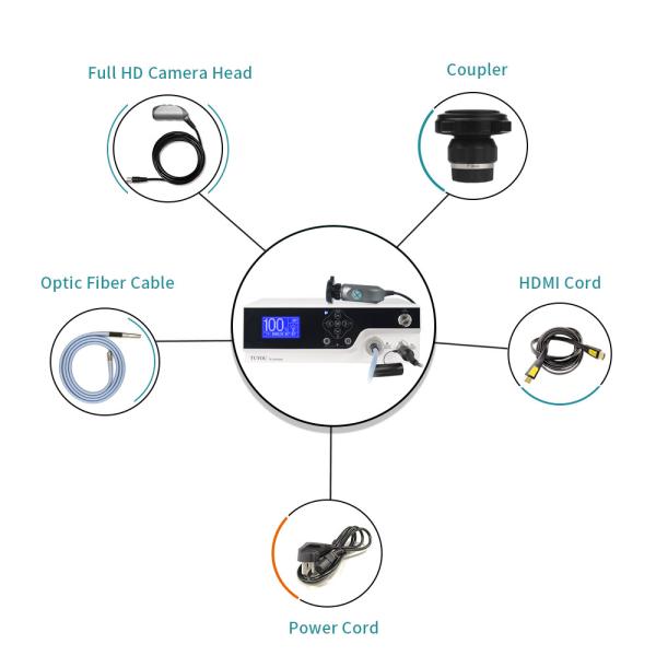 Metal Construction Tuyou FHD 2 in 1 Rigid Endoscope Camera System with Cold Light Source for ENT Cystoscopy Surgery