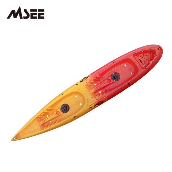 Sun Resistance LLDPE Material Two Person Fishing Kayak Boat 390x75x37CM