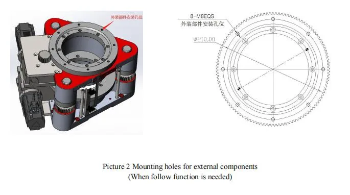 Agv Parts Three Screw Jacking and Rotation Module for Industrial Robot
