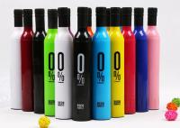 21 polegadas de logotipo rico dado forma da cor do guarda-chuva da garrafa de vinho impresso para a promoção