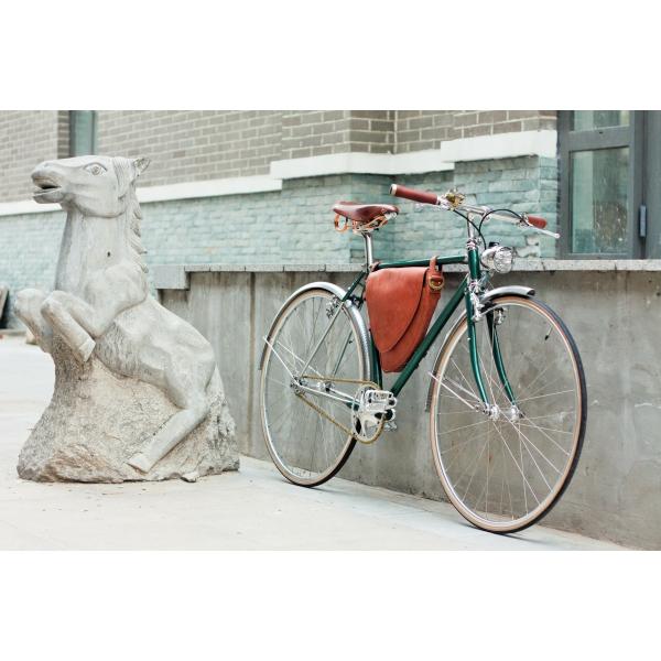 Coaster brake hi-ten steel  24/26 inch New York style city bike with Shimano 6/7 speed and Cowhide seat
