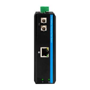 Промышленный медиаконвертер PoE 15,4 Вт/30 Вт, питание 100/1000M Gigabit Ethernet SFP, неуправляемый