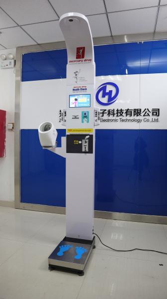 Health Kiosk medicalheight and weight scales with fat mass , blood pressure hear rate temperature