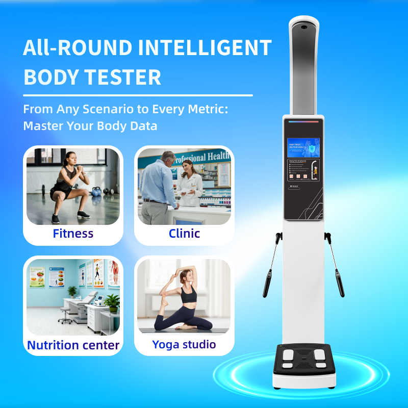Newest Body Fat Analyzer Composite And Muscle Analyzer With Bioimpedance Machine With Printer