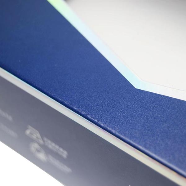 Calcetins para homens impressos Roupas íntimas Embalagem Caixa-presente com janela transparente CMYK Cor Pantone