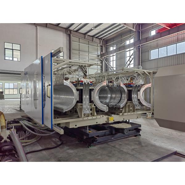 Diameter 16-1500mm Double Wall Corrugated Pipe Extrusion Line With Vacuum Forming And Aluminium Alloy Mould Material