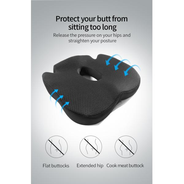 Custom Logo Accepted Memory Foam BBL Pillow for Pain Relief and Home Seat Function