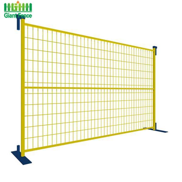 Galvanized Wire Mesh Temp Construction Fence For Site Security Control