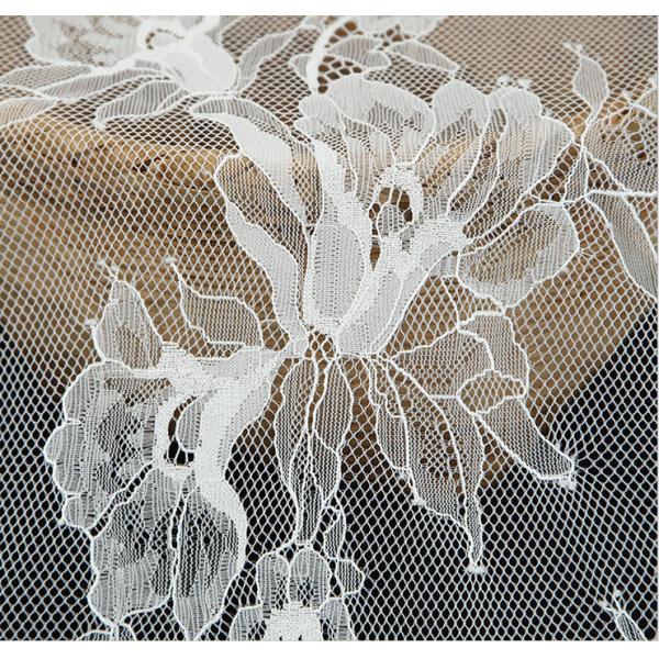 Green Environmental Protection  Eyelash Lace Fabric  for Wedding Dress