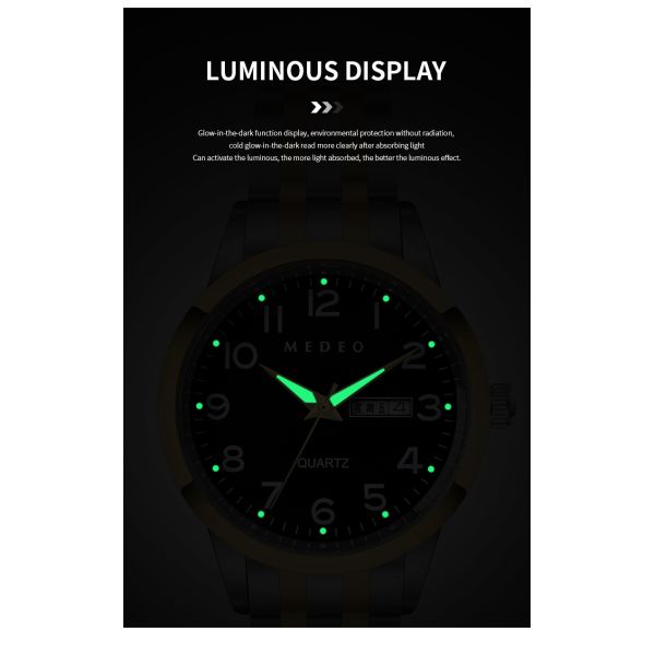 Silver Stainless Steel Quartz Watch With Japanese Movement