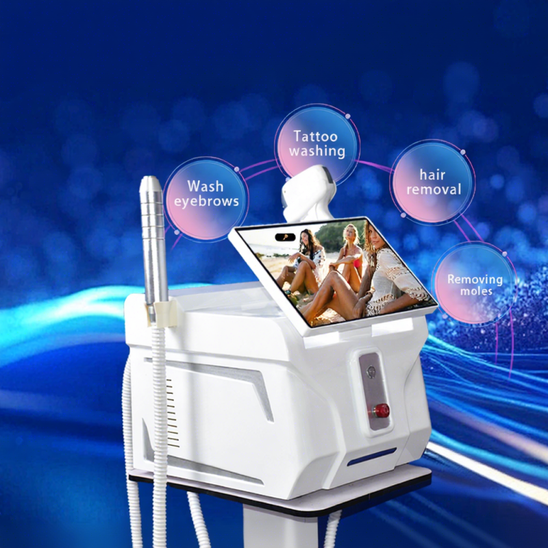 2in1 4 Wavelength Picosecond Tattoo Removal 808nm Diode Laser Hair Removal Machine