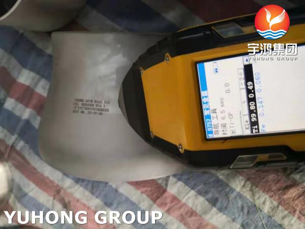 ASTM B363 Ti2 UNS R50400 3.7035 Titanium Alloy Steel Grade 2 Buttwelded Pipe Fittings B16.9
