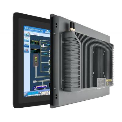 12 polegadas Industrial Touch Screen Panel PC Com Alumínio Ligação quadro Rede I / O RJ45