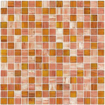 Elegent Pink and gold color with gold line glass mosaic mix pattern background