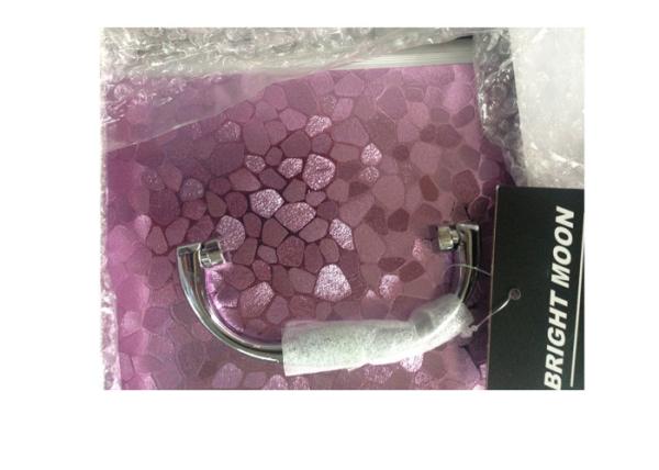 Bright Color Pink Beautify Cosmetics Case , Cute Makeup Bags With Mirror Inside