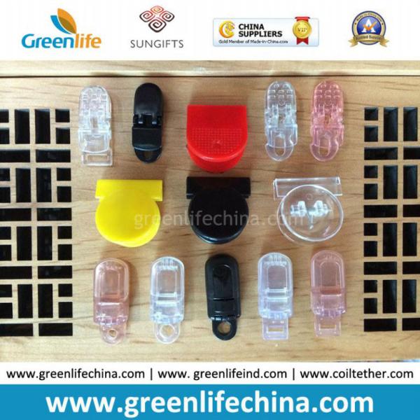 New Design Fashionable Plastic Transparent Colors Paper Clip Stationery