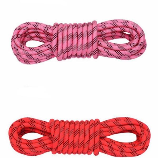 Outdoor Rock Climbing Rope 2~20mm Nylon Rope 50ft With Carabiners