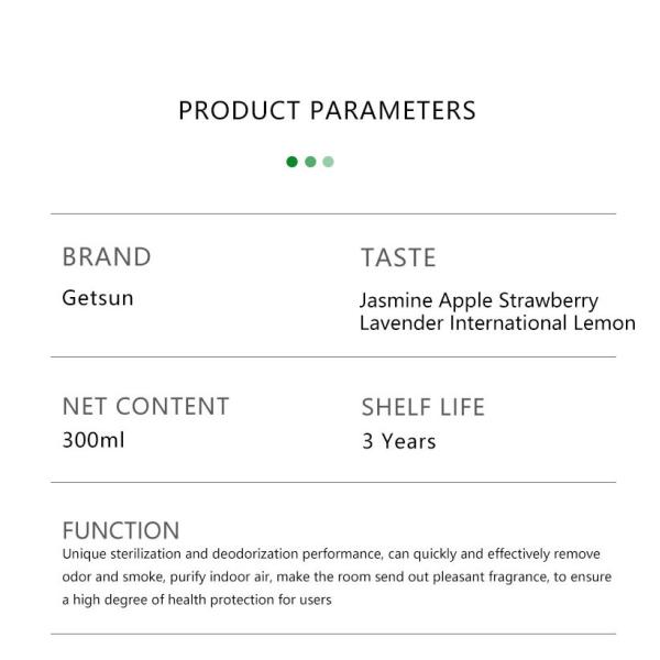 Stérilisation automobile automobile rafraîchisseur d'air Spray parfum floral durable