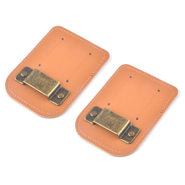Tela de medição de metal durável de couro real para cinturão de medição de fita holster cor de bronze