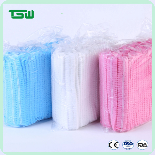 18 19 21 inch Disposable Protective Strip Caps / Bouffant Caps
