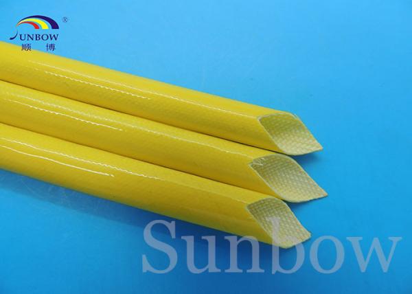 Braided silicone rubber coated fiberglass sleeving heat resistant