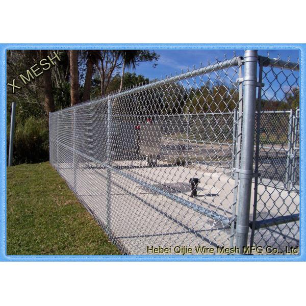 Rust Resistant Tall Chain Link Fence Fabric ASTM Steel Barbed Wire For Airport
