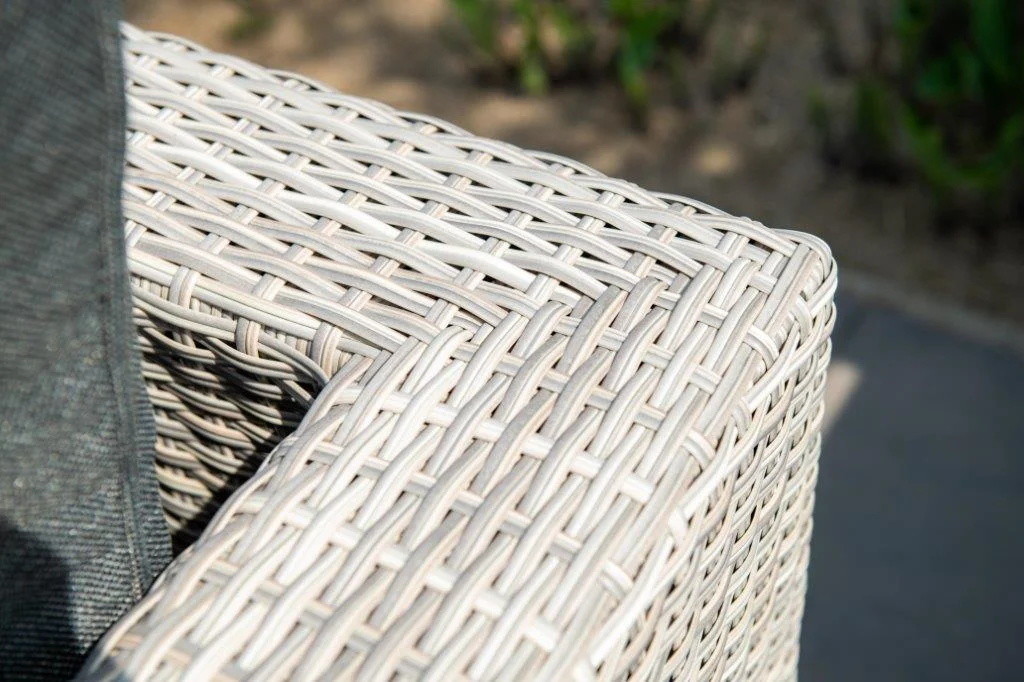 AJUNION Outdoor L Shape Rattan Corner Sofa Set Patio Furniture W155 x D85.5 x H65cm