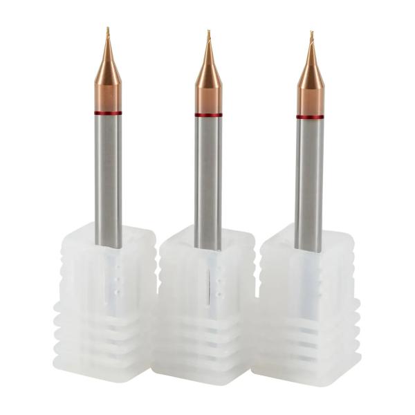 2 Flutes Radius Cutter End Mill , TiAlN Coating Solid Carbide Milling Tools