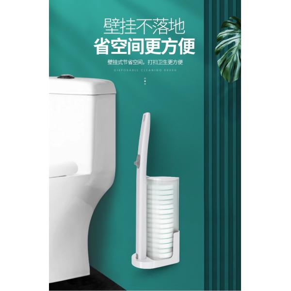 Disposable Toilet Brush with Ergonomic Handle for Hygiene Cleaning