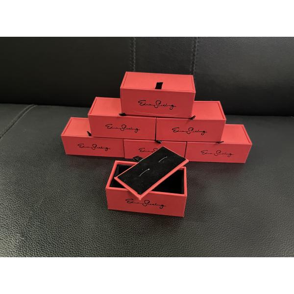 Personalized Cufflink Packaging 85*45*35mm Size Custom Logo and Color Options