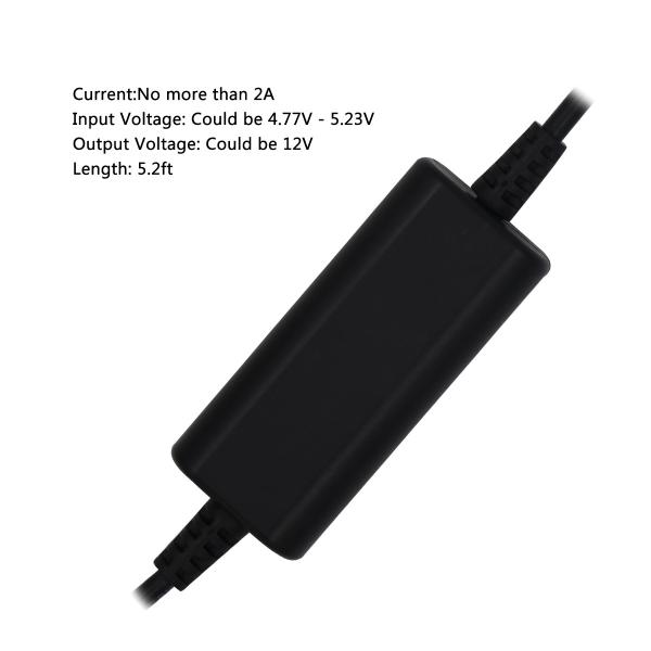 Cabo Conversor de 5V para 12V com Proteção contra Sobrecarga CE RoHS