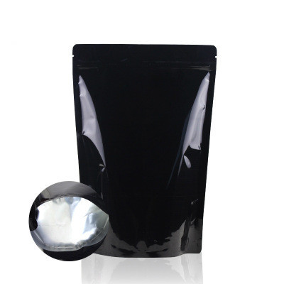 Custom Printed Coffee Bags Black Tea Zipper Resealable Stand Up Pouches