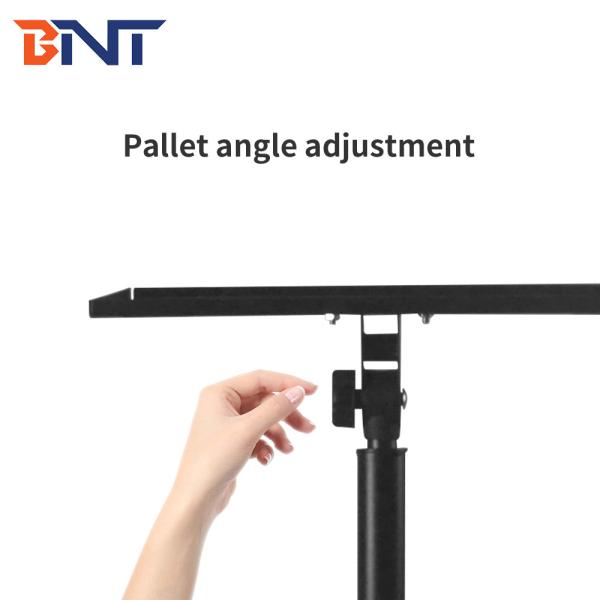 Cold Rolled Steel 110-190cm Braked Wheels Floor Projector Tripod Stand For Laptop / Camera Used