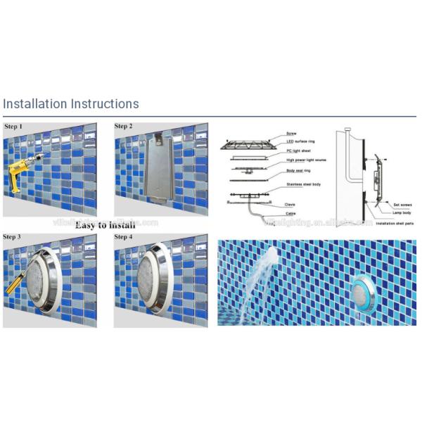 Современное Ип68 24В 12в привело подводные света бассейна