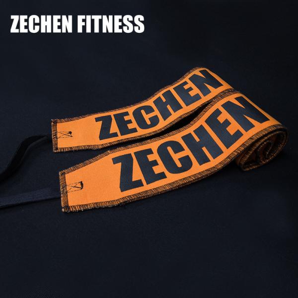 Crossfit Wrist Wraps Fitness 7.3cm Orange Cotton Cloth Powerlifting