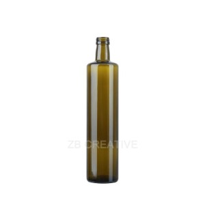 750ml Dorica Glass Bottles Screw Cap Olive Oil Storage Glass Container 540g 7719S