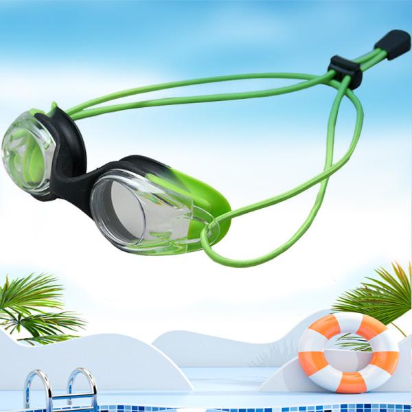 Anti Fog Children'S Swimming Goggles With Silicone Rope Outdoor Electroplating
