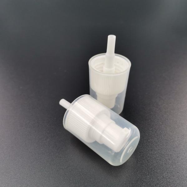 White  Ribbed Collar  24mm  Cream Dispenser Pump
