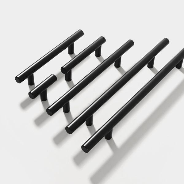 Modern 30mm T-Bar Cabinet and Drawer Handles Solid Stainless Steel Hollow Kitchen Hardware Pulls Bedroom Living Room Hotel