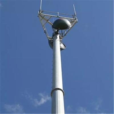 Antenna Monopole Steel Tower Wifi Telecommunication Slip Sleeve Tapered 80ft Gsm