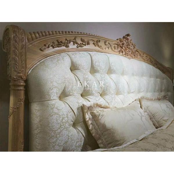 Wooden Frame Bedroom Furniture Luxury Italian Bed