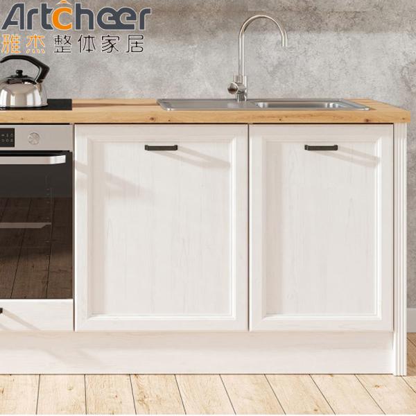 Outdoor and Bedroom Kitchen Cabinets with PVC Membrane Door Panel Surface Treatment
