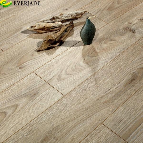 Pressed U-Groove V-Groove Anti-Static Fishbone Laminate Flooring Tile for Living Room